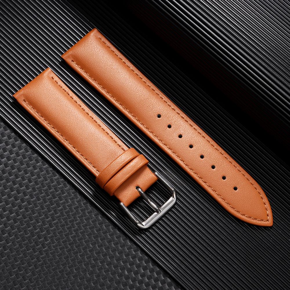 Genuine Leather Watchband Calfskin Replace Wristwatch Straps 12/14/16/18/20/22/24mm Watch Accessories Men Women Soft Watch Band