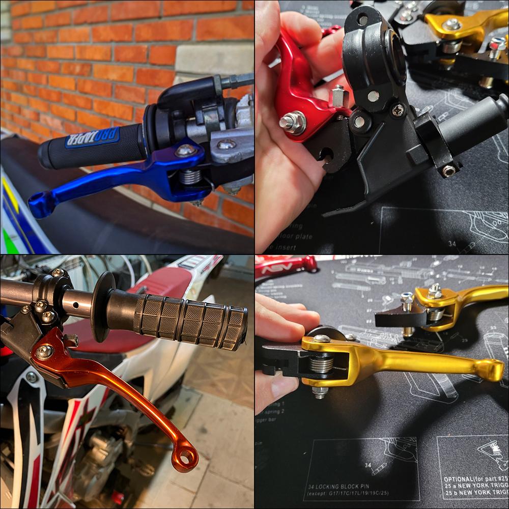 ASV Foldable Brake Cluth Levers 7/8"; 22mm For HONDA KTM SUZUKI YAMAHA CRF CR XR YZ WR EXC 125 230 250 250F 400 Motorcycle