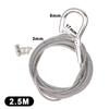 Locking Stainless Steel Wire Rope Adjustable Retractable Suspension Lanyard for Industrial Equipment Hanging Work