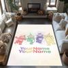 Teletubbies Personalized Text Area Rug Design for Entryway Kitchen Hallway Bedrooms Antislip Carpet Decorate Offices Birthday/Christmas Gift