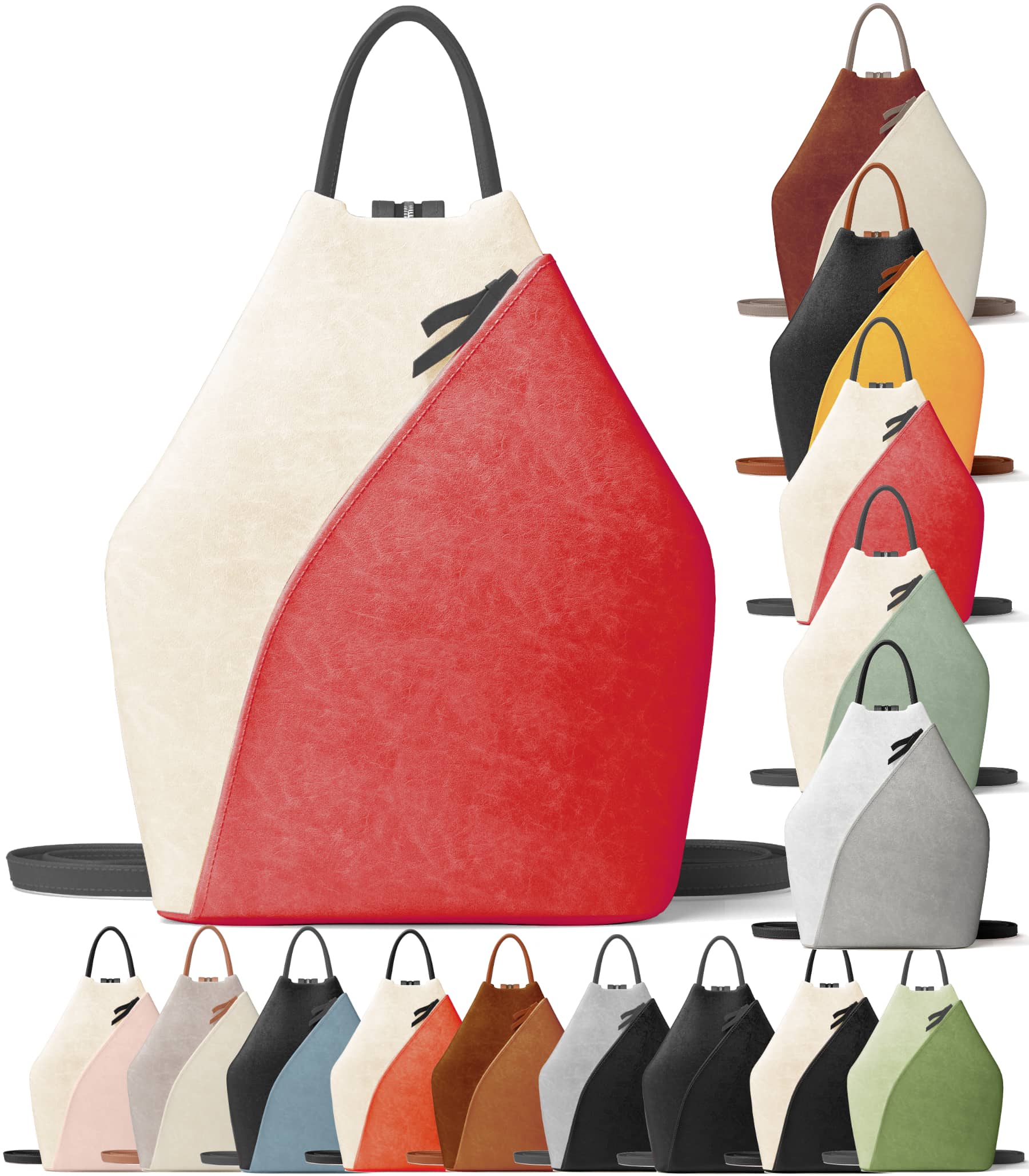 

Двоколірний і стильний жіночий рюкзак Vegan One Size чорний