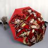1pc Outdoor Umbrella with Anime Character Print - Automatic Opening/Closing, Portable 3-Fold Design, 8-Rib Iron Frame - Perfect Gift for Fans, Tr