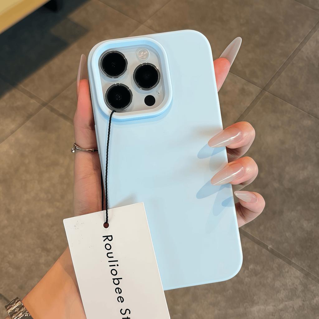 Soft Silicone Candy Color Matte Phone Case For iPhone 11 12 13 14 15 16 Pro Max Plus Shockproof Bumper Rubber Back Cover Shell