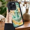 Phone Case: 2D Flat Design Suitable for iPhone 18 17 16 15 14 13 Pro Protective Case, Ocean Anchor, Perfect Christmas and Halloween Holiday Gift