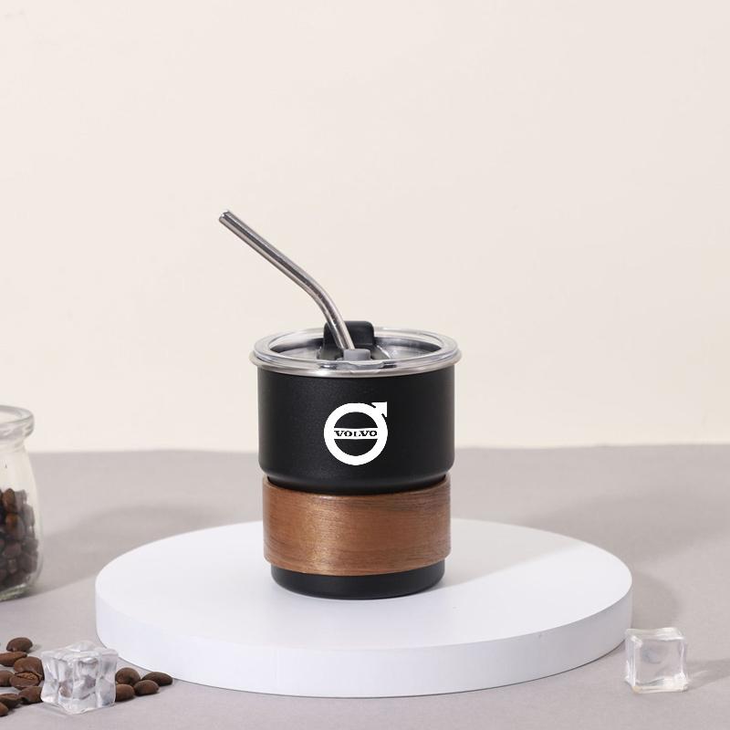 For Volvo XC60 XC40 XC90 S90 High end Stainless Steel Coffee Cup Beverage Office Portable High-temperature Resistant Water Cups
