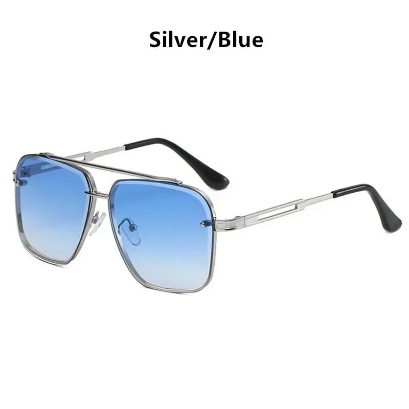 Fashion Square Luxury Design Sunglasses Men Women Flight Seven Rock Mach Six Style Gradient Pilot Sunglasses