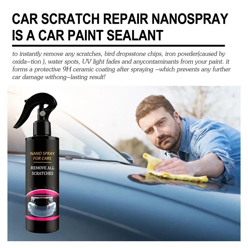 120ML Liquid Coating Car Nano Spray Waterproof Motorcycle Scratch Repair Non-Toxic for Car Paint Care Auto BodyS cratch Repair