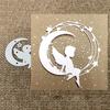 Angle On Moon Metal Cutting Dies DIY Scrapbooking Embossing Paper Cards Stencil