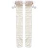 Autumn And Winter Thickened Lamb Wool Cute Sweet Ball Velvet Vertical Stripe Cotton Micro Pressure High Tube Knee Socks Long Tube