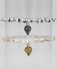 Bonbeau Dia Charm Point Peanut Beads Bracelet