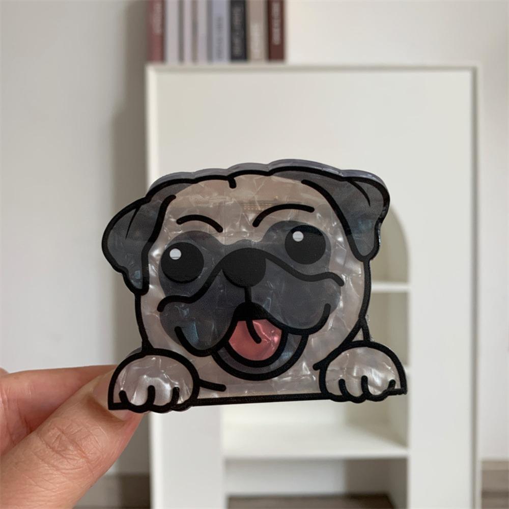 Puppy Cartoon Dog Hair Claw Acrylic Hair Clip Chihuahua Small Shark Clip  Woman