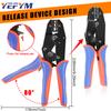 Crimping Tool For Insulated Electrical Connectors - Ratcheting Wire Crimper - Wire Crimp Tool 22-10 AWG(0.5-6mm)