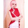 Naruto Shippuden Sakura Haruno Cosplay Uniform, Female Leaf Village Ninja Role Play Costume for Anime Party