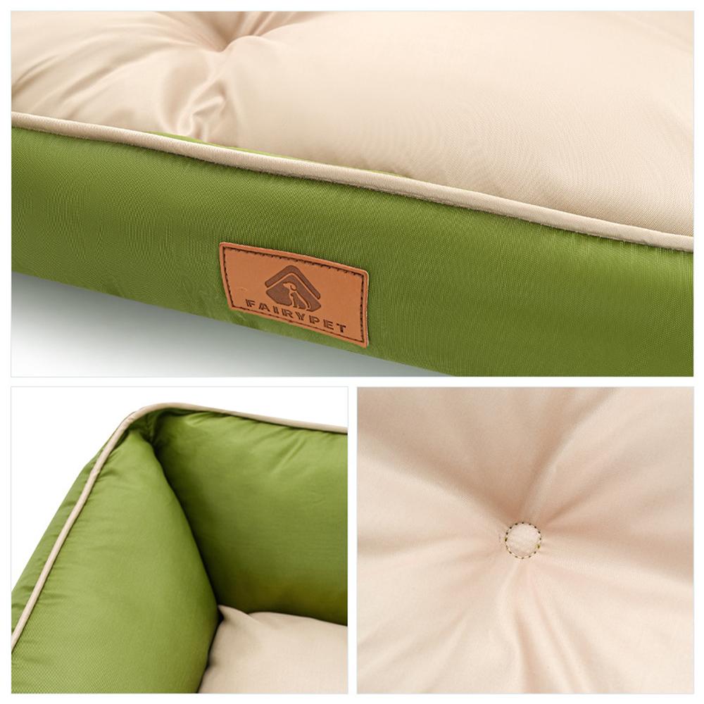 Large Cat Sofa Mat Full Filling Summer Comfortable Waterproof Square Medium Dog Bed Color-blocking Small Dog Kennel House