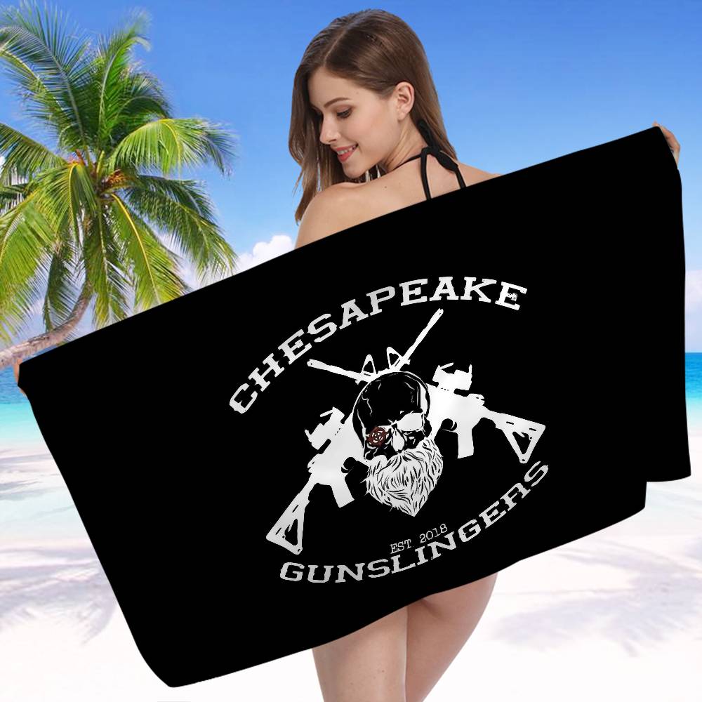 H-Hornady Logo Fashion Beach Towel Colorful Bath Towels For Girl Microfiber Quick Dry Custom Sand Free Beach Yoga Spa Gym Pool