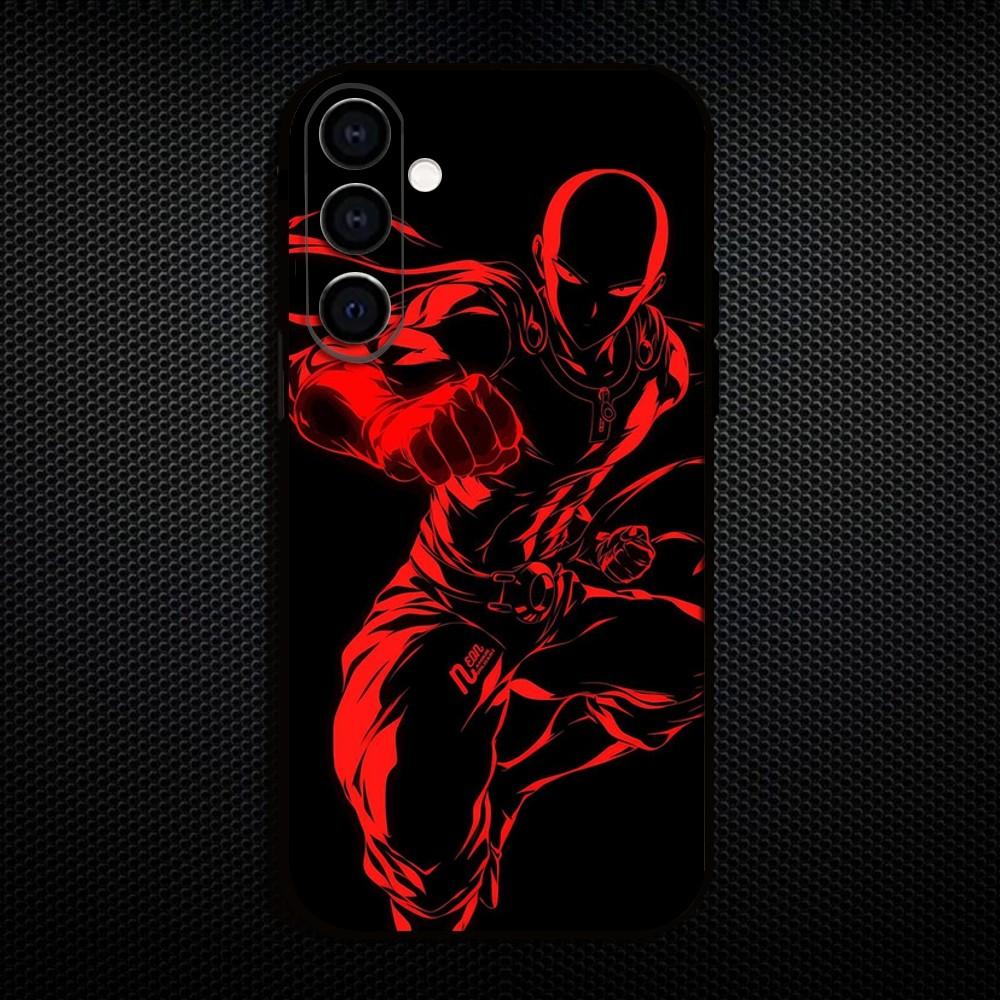 HOT Anime O-One P-Punchs Man Phone Case For Samsung Galaxy A73/A72/A71/A70/A53/A52/A51/Others Soft Black Shell