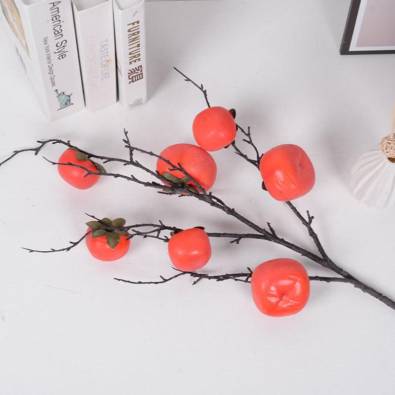 Ornaments Persimmon Simulated Room Decoration Artificial Plants Prop Photography