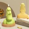 Moai Guardian Silicone Mold Giant Stone Statue Candle Mold DIY Art Home Decoration Gypsum Mold