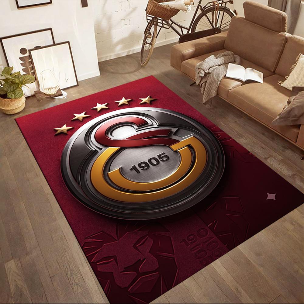Galatasaray 28 Floor Rug Office Rug Suitable for Study Room Outdoor Entryway Bedrooms Antislip Carpet Office Home Decor Perfect Gift for Women/Men