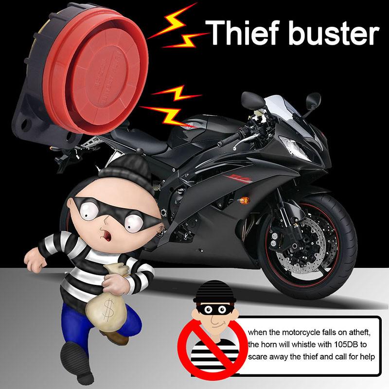 12V Anti-Theft Security Alarm System Remote Control Engine Start P15 For Motorcycle/Scooter/Autobike