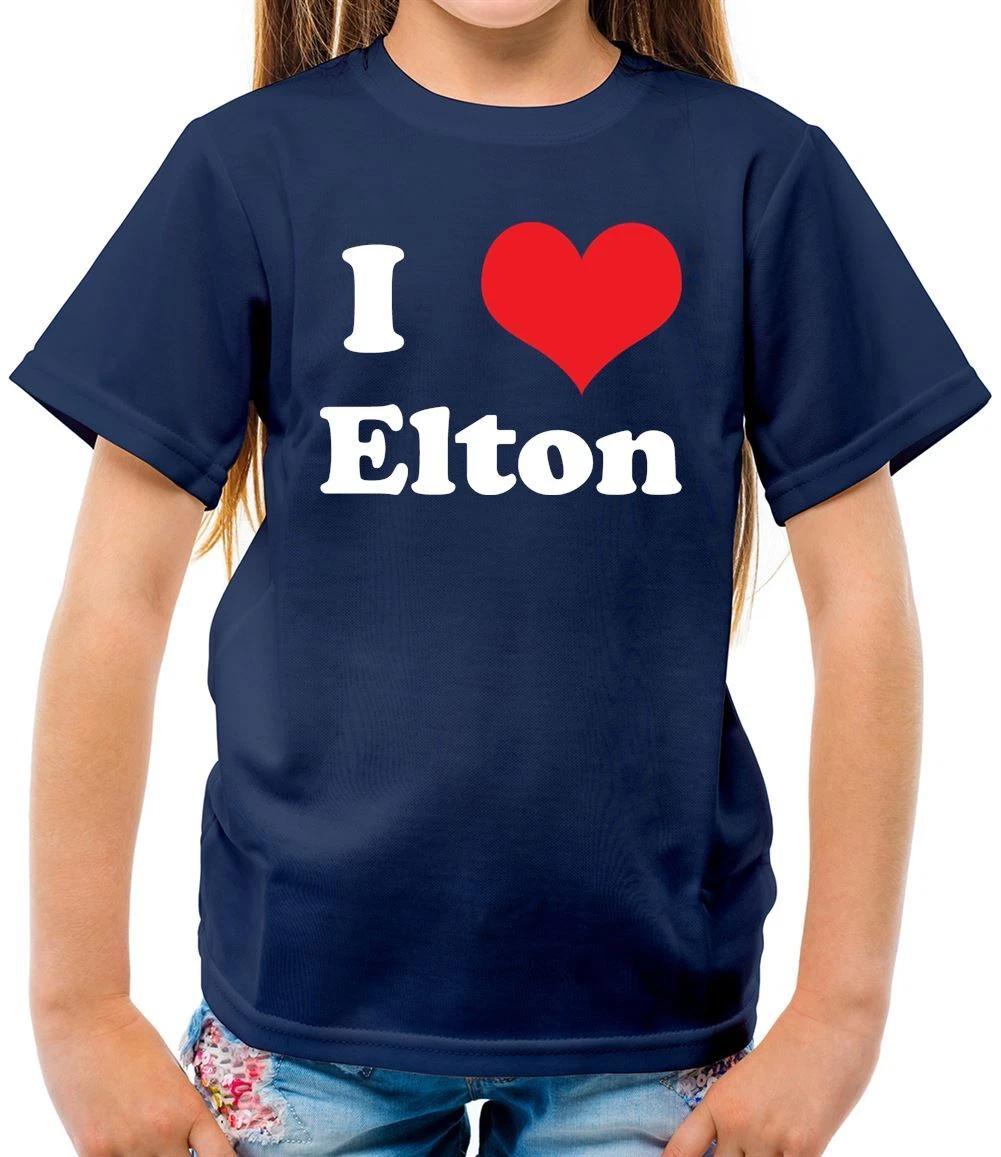 I Love Elton - Kids T-Shirt - Gig Concert Music Love John Rocket Man 110