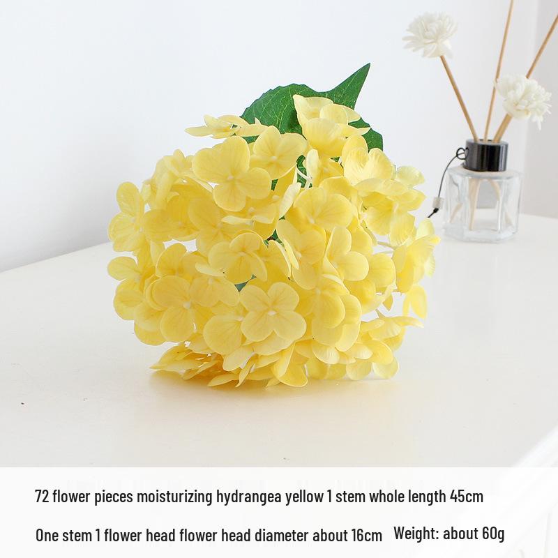 72 Blütenblätter Hortensie 3D-gedruckte künstliche Blume - Hydrierende Haptik Kunstblume für Hochzeitsdekorationen.