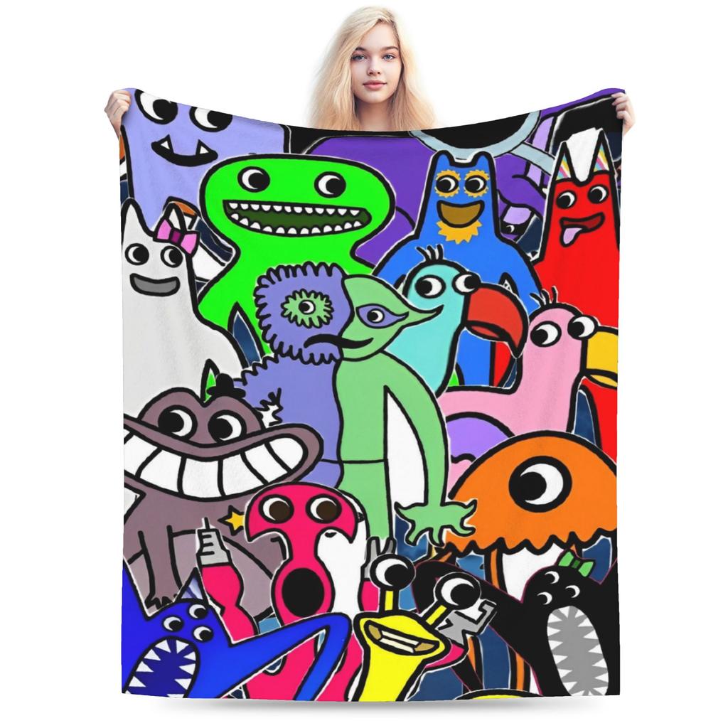 Bittergiggle Garten Of Banban Blanket Gaming Flannel Throw Blanket Summer Air Conditioning Printed Soft Warm Bedspreads