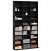 CD Shelf In Black Oak Effect 101 X 23 X 177.5 Cm Engineered Wood