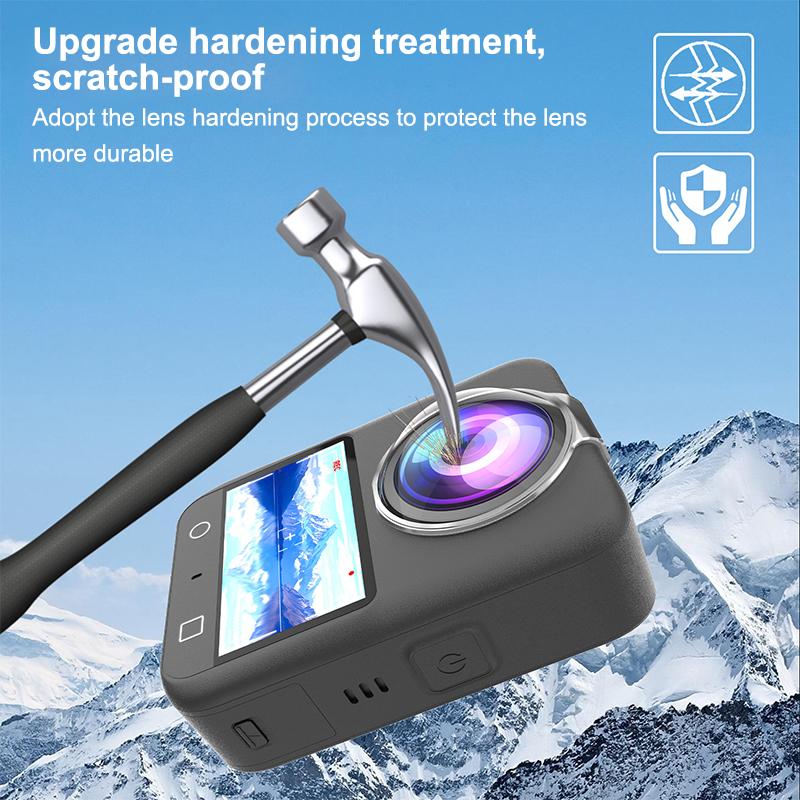 1 Conjunto de Vidro Protetor para Câmera Panorâmica PMMA Espelho Protetor Resistente a Arranhões Adequado para Lente Osmo 360