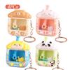 1~8PCS Claw Machine Shape Keychain On The Phone Cute Small Key Chain Bag Pendant Playable Toy Children Christmas Birthday Gifts