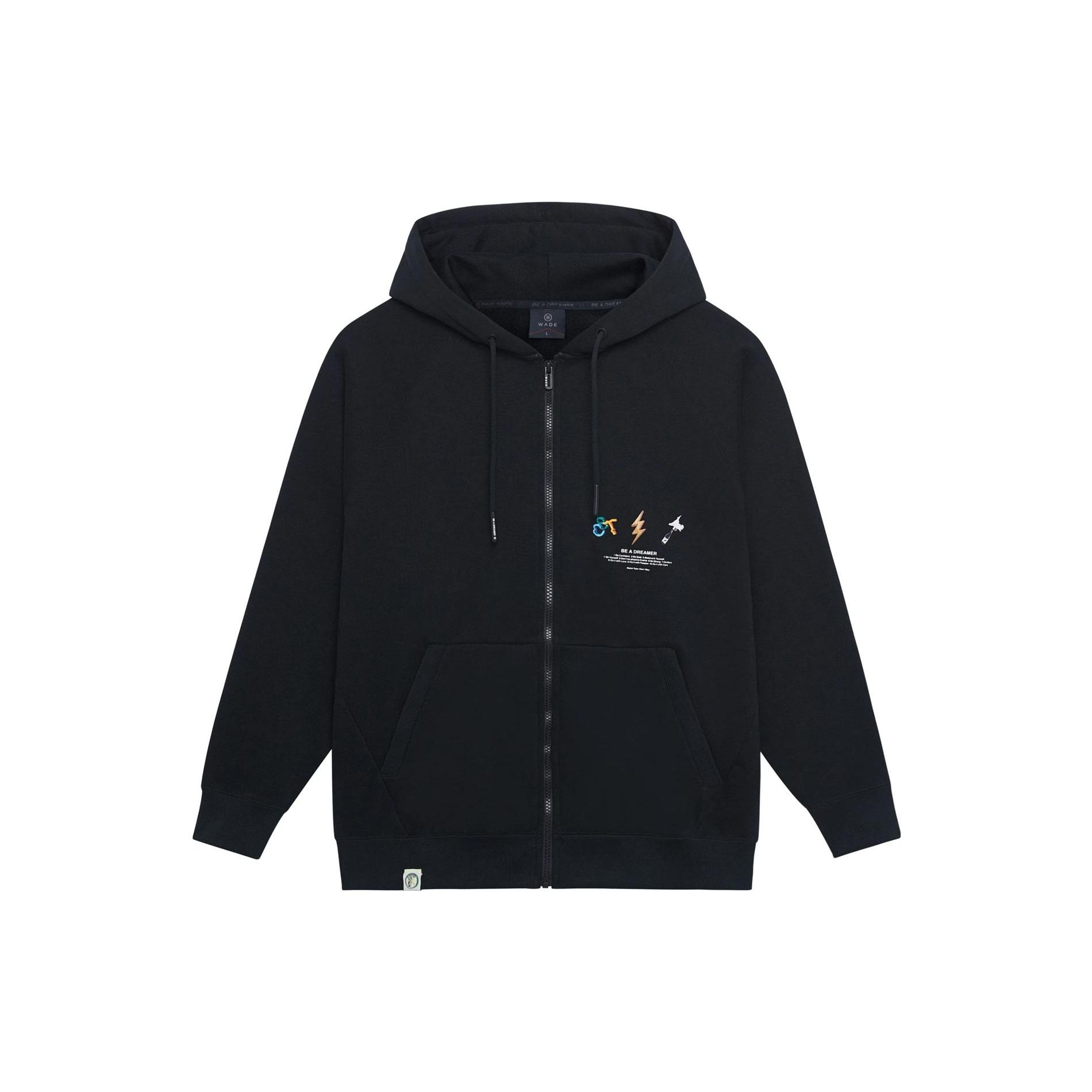 

Li-Ning AWDSI35-1 Unisex Lifestyle Fashion Letters Printed Hooded Jacket Black XL