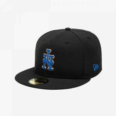 New Era Black Upside Down Size Cap New York Mets