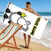 Custom Name sheep Print Beach Towel, Large Soft Quick Dry Towel for Beach Camping Swimming