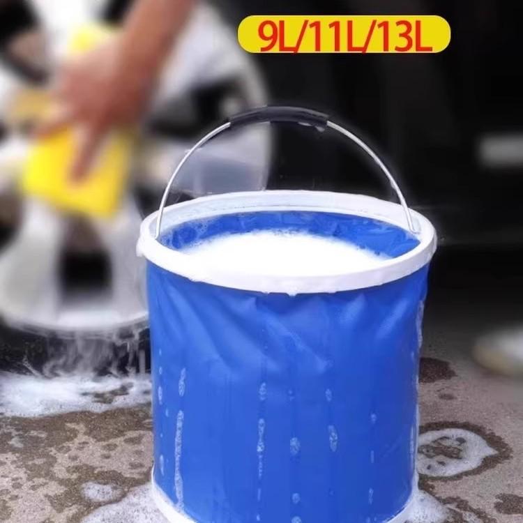 Foldable Oxford Cloth Car Bucket - Portable for Car Wash & Fishing