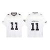 American Retro V-neck Jersey Short-sleeved T-shirt for Men and Women To Wear the Same Loose Casual Digital Printing Sports Cool Top