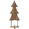 Christmas Tree with Stand Brown 151 cm Solid Teak Wood