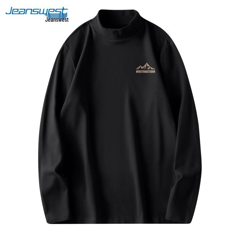 Jeanswest Men's Fleece Lined High-Neck Thermal T-Shirt