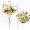 1/5pcs Artificial Rose Peony Bouquet High Quality Fake Flowers Festival Home Decor Diy Plants Arrangement Wedding Decora Bonsai