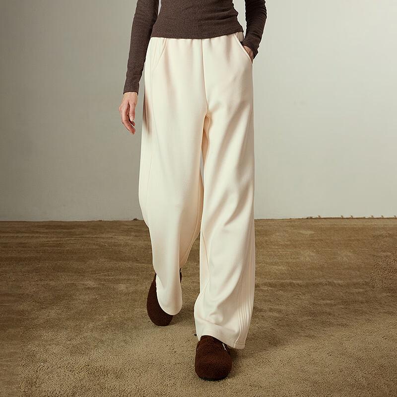 Women's Winter Fleece-Lined Wide-Leg Sport Trousers