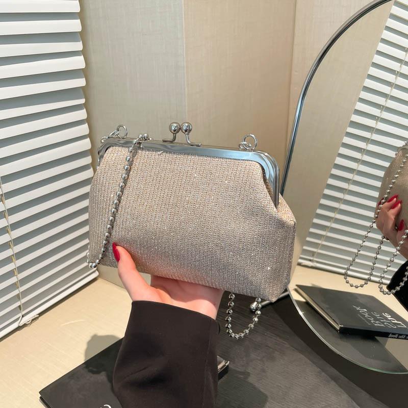 Sequined Versatile Cheongsam Bag 2025 New Pearl Handbag Mini Chain Messenger Versatile Cosmetic Bag Women