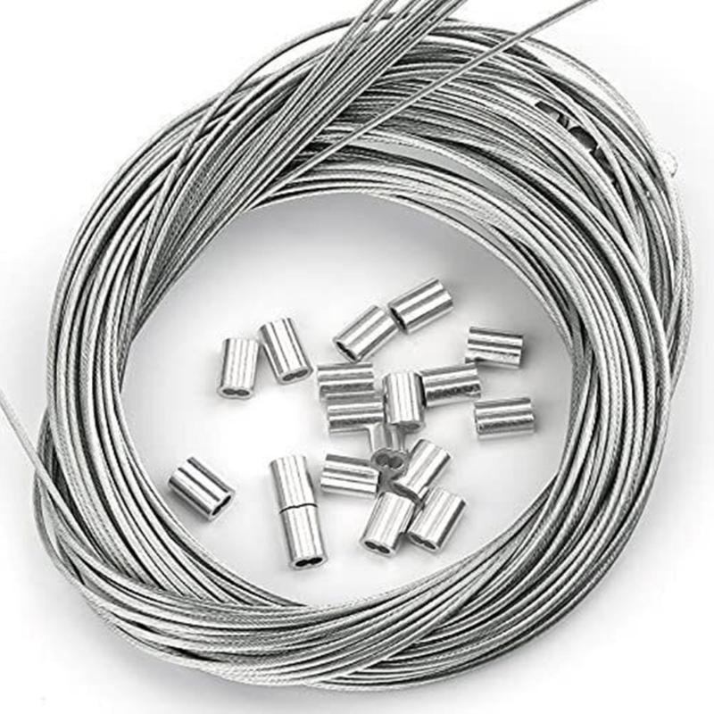 200pcs/set Aluminium Crimp Sleeve for 1.5 Wire Rope & Cable Secure Fastening Solution for Construction Projects Durable