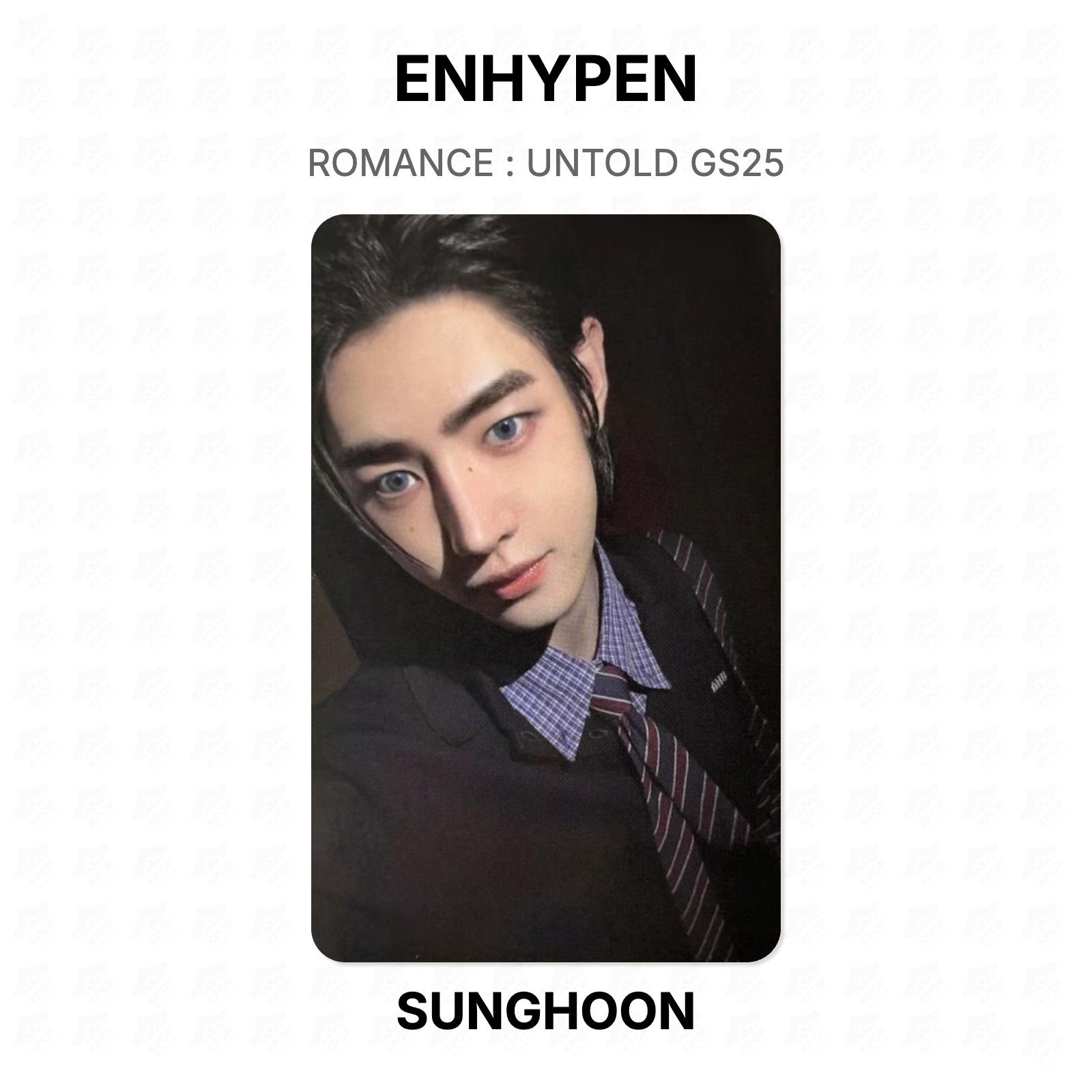 ENHYPEN ROMANCE : UNTOLD GS25 Official Photocard SUNGHOON