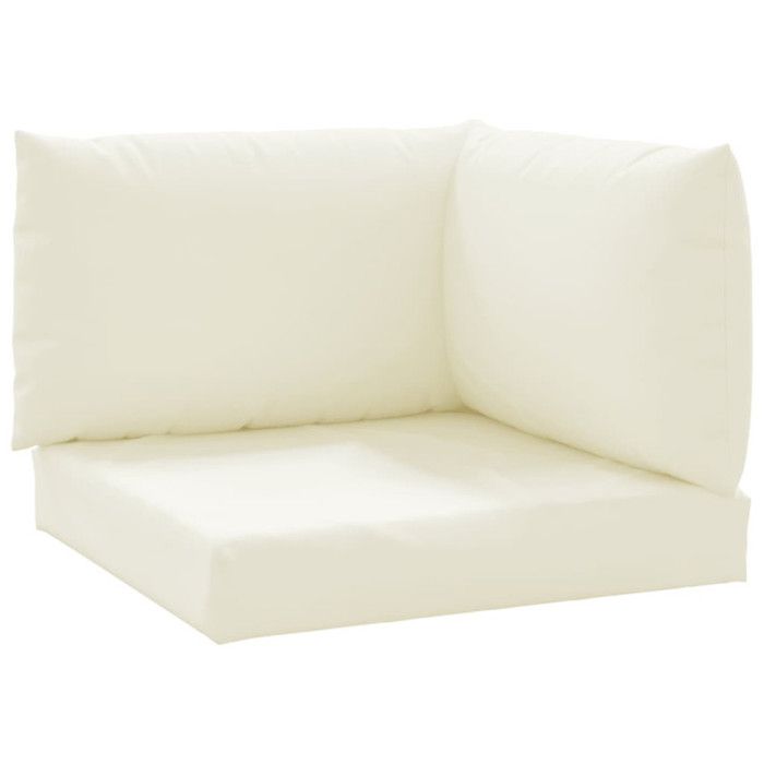 VidaXL Pallet Cushions 3 Pcs Cream White Oxford Fabric 315066