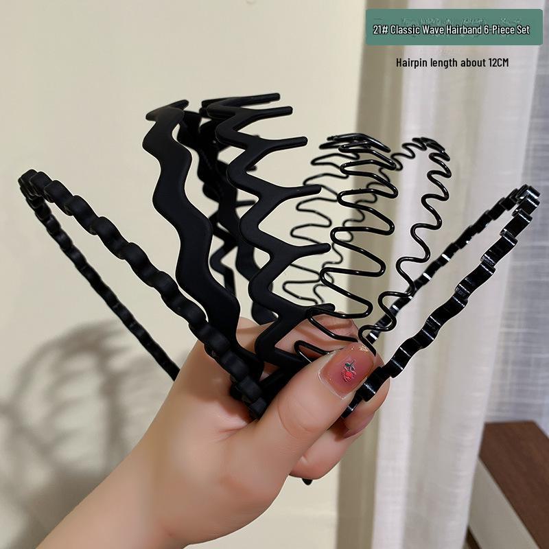 Women's Non-Slip Milk Coffee Hair Hoop: Versatile Headband & Tidying Clip for Travel