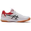Asics Court Break White Red Unisex Indoor Court Badminton Shoes 1071A003-110