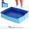 Portable Foldable Waterproof Foot Bath Multifunctional Cat Litter Box Foot Washing Basin Small Animal Bath Sand Tray