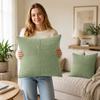 4___0__ Corduroy Throw Cover for Couch, Color Modern Design, Living Room Decorative Cushion Cover