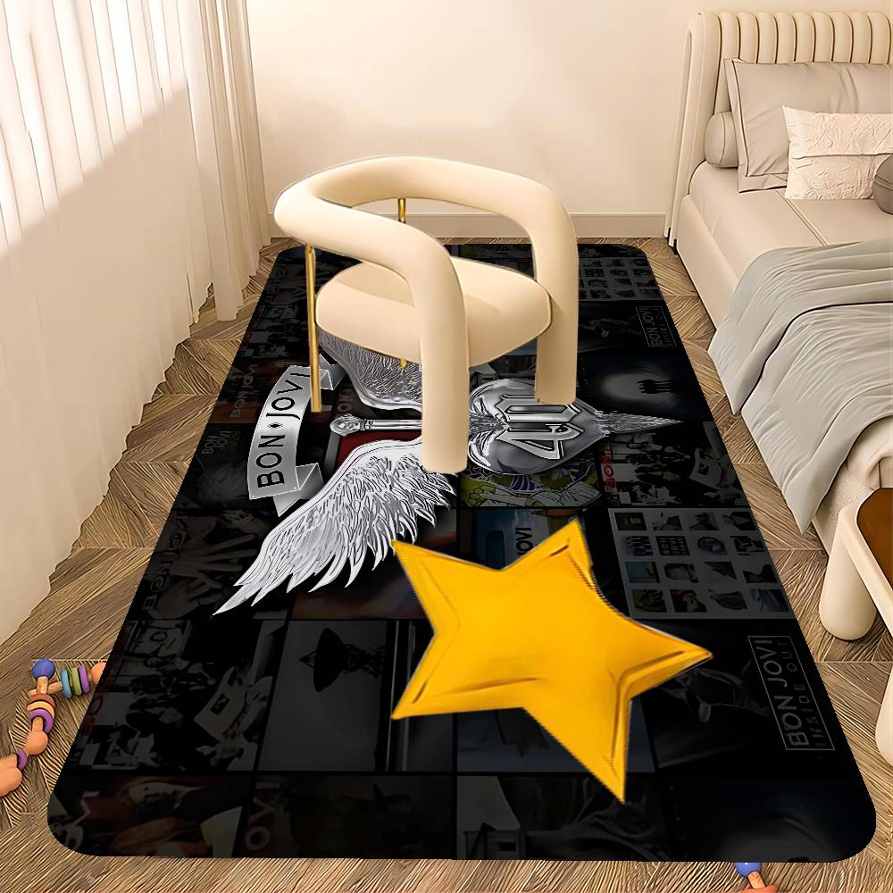 B-BonS Logo J-Jovi Entrance Door Mat Washable Non-Slip Living Room Sofa Chairs Area Mat Kitchen Welcome Doormat