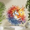 Unicorn Special Shaped Diamond Painting Tabletop Ornaments Kit Colorful Diamond Painting Desktop Decorations Home Table Decor