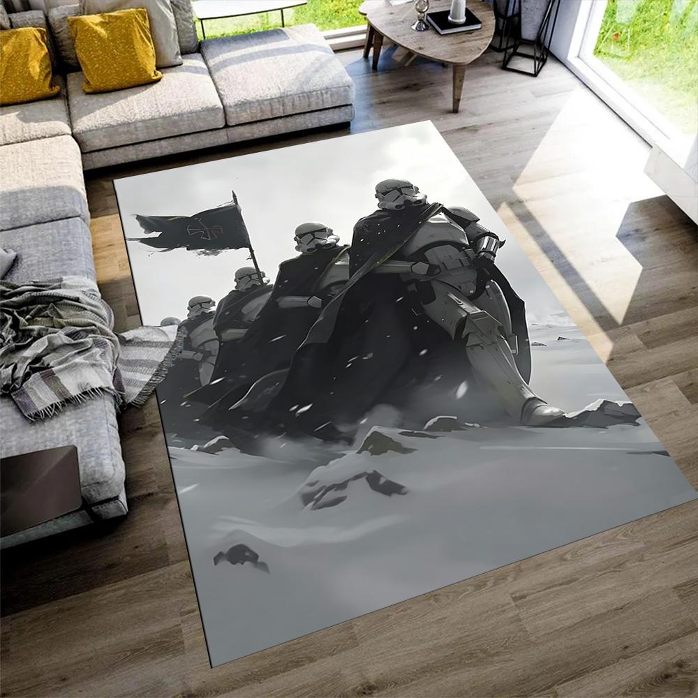 Star Wars Floor Rug Office Rug Design for Balcony Living Rooms Bedrooms Playrooms Anti-slip Rug Office Home Decor Wedding Party Gift